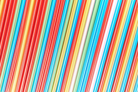 color straws as a background