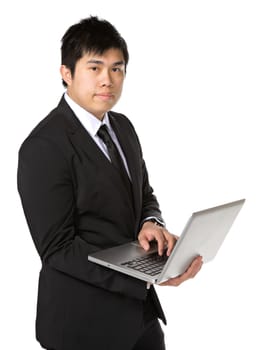 Business Man use computer