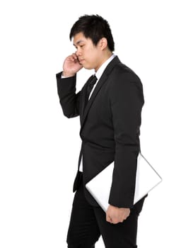 business man with mobile phone