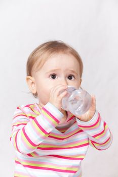 baby drinking water