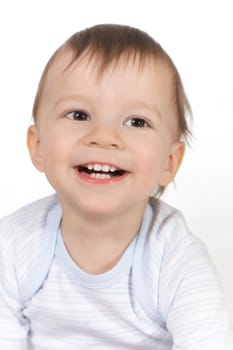 portrait of the smiling baby