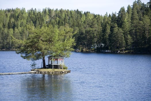 One Belvedere on an island