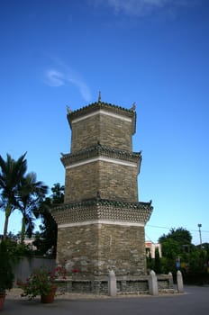 Ancient pagoda in Hong Kong