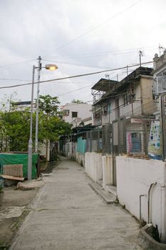 Path in village of Hong Kong