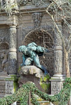 Medici fountain, the grotto of luxembourg  Paris France
