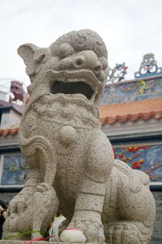 Chinese lion statue