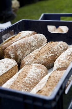 Close up of baked bread