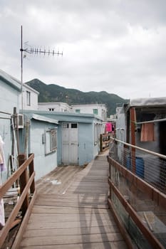 Alley in Tai O fishing village, Hong Kong