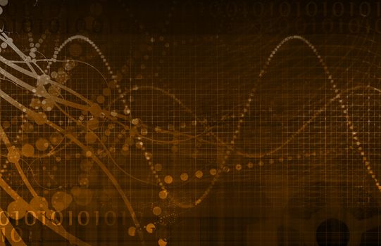 Security Network Data of the World Background