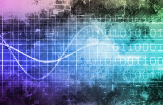 Information Technology or IT as a Art Background