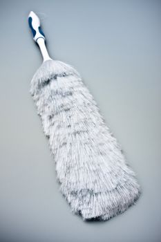 dusty brush on grey background