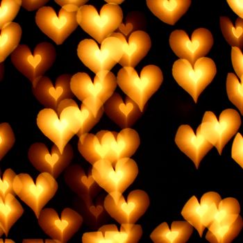 bokeh hearts background abstract macro