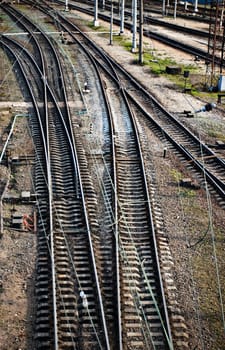 railway junction, top view