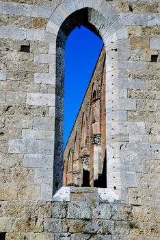 An example of the Tuscan medieval architecture in Tuscany

