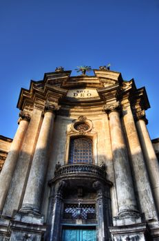 Church of Dominican Order in Lviv at day