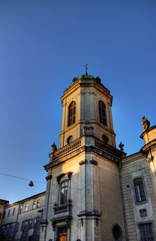 Church of Dominican Order in Lviv at day