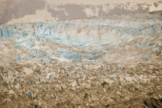 Glaciers in front on mountains