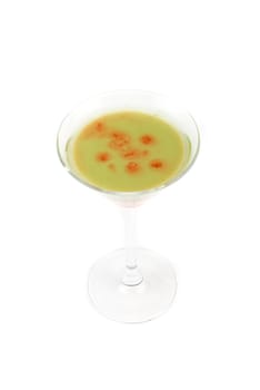 Fresh cocktail isolated on a white background