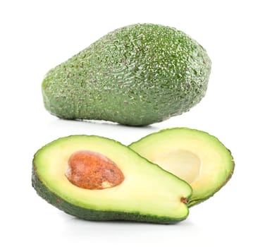 avocado fruit isolated on a white background