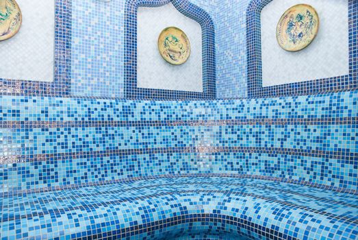 The Turkish sauna with ceramic tile