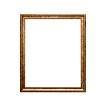 wooden frame isolated on a white background