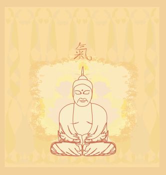 Vector of Chinese Traditional Artistic Buddhism Pattern