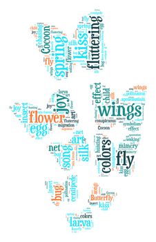 Butterfly word cloud