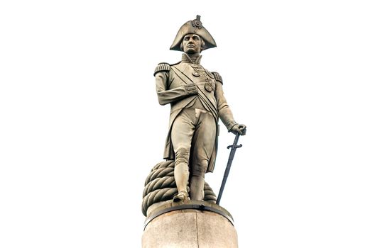 Nelson Statue at Trafalgar Square, London, UK
