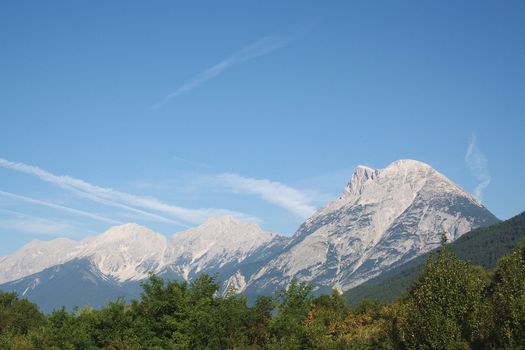 view to the Alps mountains