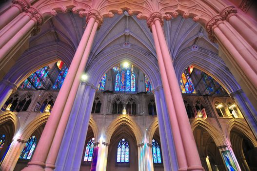 interior of a national cathedral gothic classic architecture