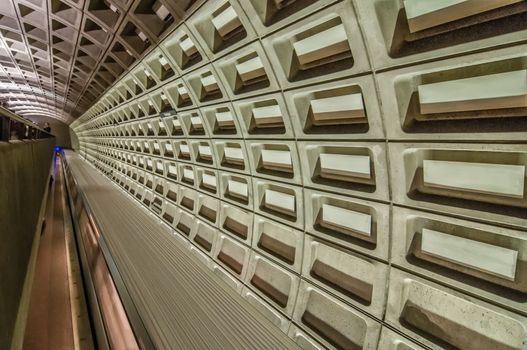 Smithsonian metro station in Washington DC