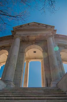 View  of the Memorial Amphitheater at arlington cemetery