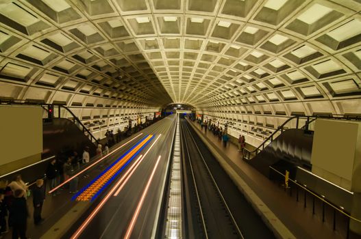 Smithsonian metro station in Washington DC