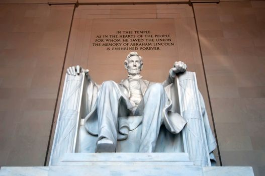 Abraham Lincoln Memorial in Washington DC USA