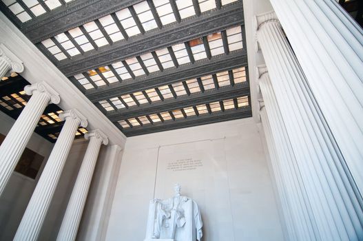 Abraham Lincoln Memorial in Washington DC USA