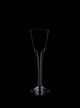 Liqueur glass Still Life on black background