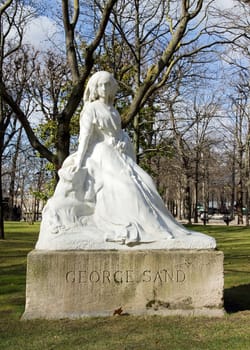 statue of George Sand by FL Sicard  1862-1934