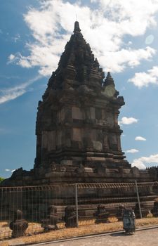 Prambanan temple, hindu temple in Indonesia of similar shape as Angkor's temples in Cambodia