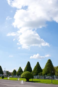 Fine weather. Relax in natural clouds are beautiful.