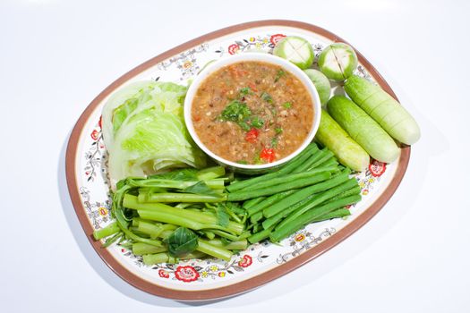 Vegetable Curry Thai food is generally cooked with spicy Thai flavors. A national menu.