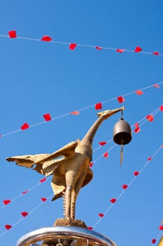 Hong symbol measure. A bell hung on.