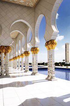 Sheikh Zayed mosque at Abu-Dhabi, UAE