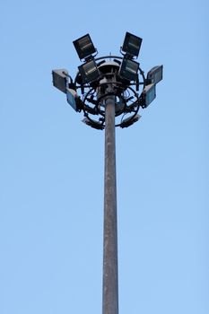 Light poles and public lighting. The illumination and guidance.
