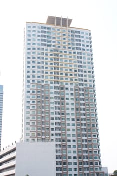 High-rise buildings on a white background condo high
