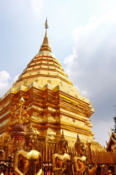 Wat phrathat doi suthep temple in chiangmai .