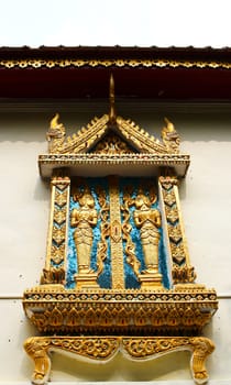 Thai style window of temple