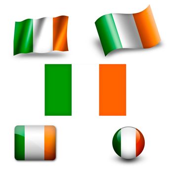 ireland flag icon set
