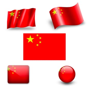 china flag icon set