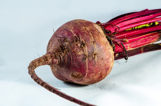 beetroot over white background