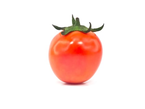 This is a tomato on white background